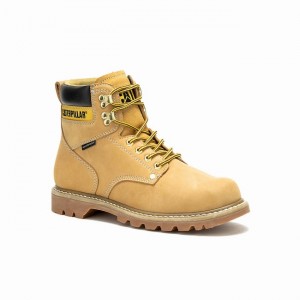 Botas Impermeáveis Caterpillar Second Shift Masculino Marrom | 405SQCLYA