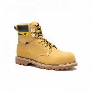 Botas Impermeáveis Caterpillar Second Shift Steel Toe Masculino Marrom | 067EJDUCW