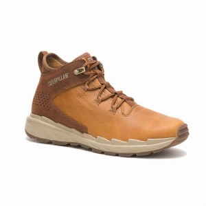 Botas Impermeáveis Caterpillar Stratify Masculino Marrom | 879NLVKBR