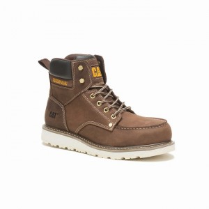 Botas de Trabalho Caterpillar Calibrate Steel Toe Masculino Marrom | 540SXTVJY