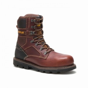 Botas de Trabalho Caterpillar Indiana 2.0 Steel Toe Masculino Bordeaux | 058LSEXOC