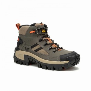 Botas de Trabalho Caterpillar Invader Mid Vent Composite Toe Masculino Cinzentas | 807NTUJKR