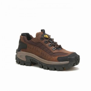 Sapatos de Trabalho Caterpillar Invader Steel Toe Masculino Marrom | 493PFLUZQ