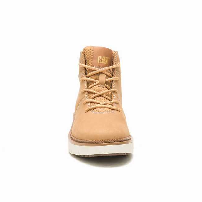 Botas Casual Caterpillar Chariot Plain Toe Mid Feminino Marrom | 128CYJPTZ