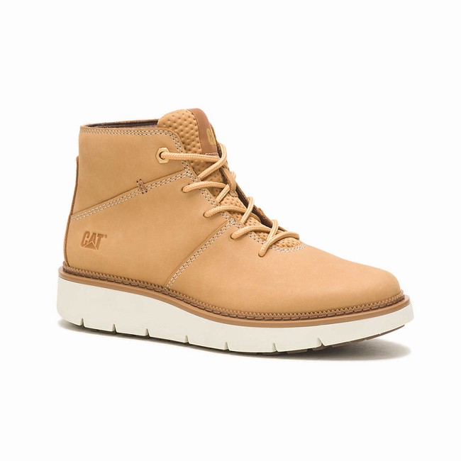 Botas Casual Caterpillar Chariot Plain Toe Mid Feminino Marrom | 128CYJPTZ