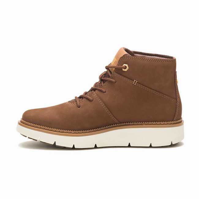 Botas Casual Caterpillar Chariot Plain Toe Mid Feminino Marrom | 705NCEOAX