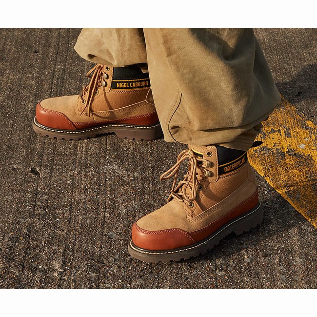 Botas Casual Caterpillar Nigel Cabourn Utah Masculino Marrom | 570LPCDJH