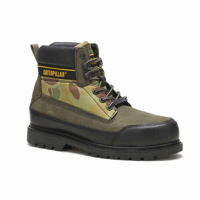 Botas Casual Caterpillar Nigel Cabourn Utah Masculino Verdes | 250HSUYPC