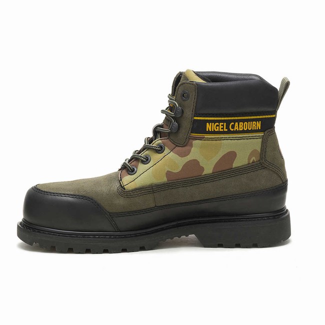 Botas Casual Caterpillar Nigel Cabourn Utah Masculino Verdes | 250HSUYPC