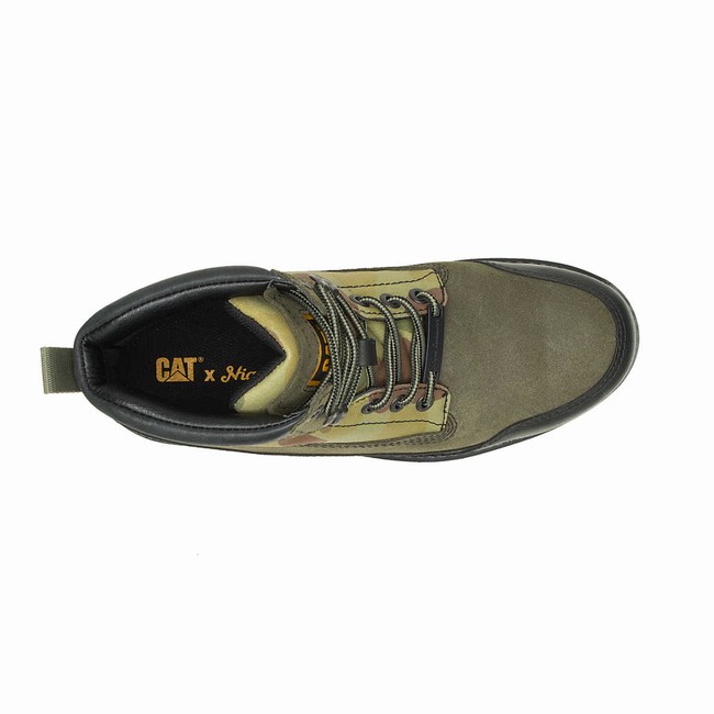 Botas Casual Caterpillar Nigel Cabourn Utah Masculino Verdes | 250HSUYPC