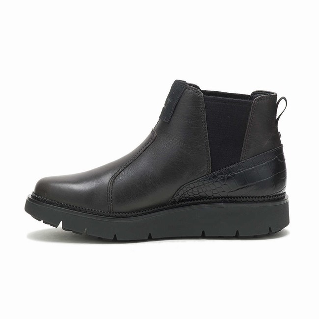 Botas Chelsea Caterpillar Chariot Chelsea Feminino Pretas | 916KDSGYV