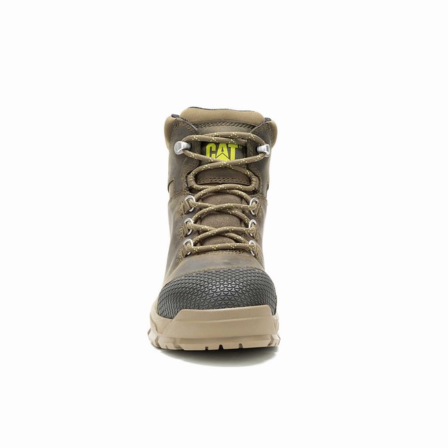 Botas Impermeáveis Caterpillar Accomplice X Steel Toe Feminino Verde Oliva | 539FHLETC