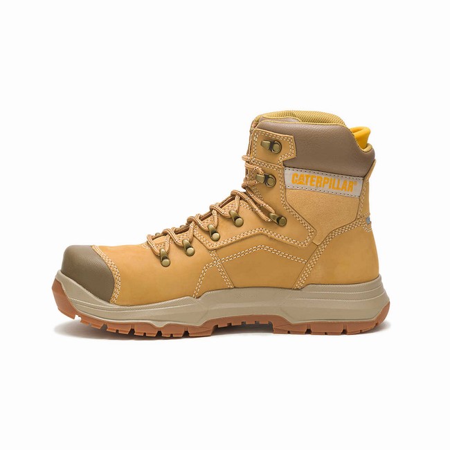 Botas Impermeáveis Caterpillar Diagnostic 2.0 Steel Biqueira Masculino Marrom | 341ZDPHOM