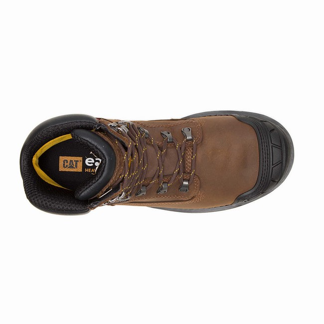 Botas Impermeáveis Caterpillar Excavator XL 6'' Composite Toe Masculino Marrom | 835NCBKXO