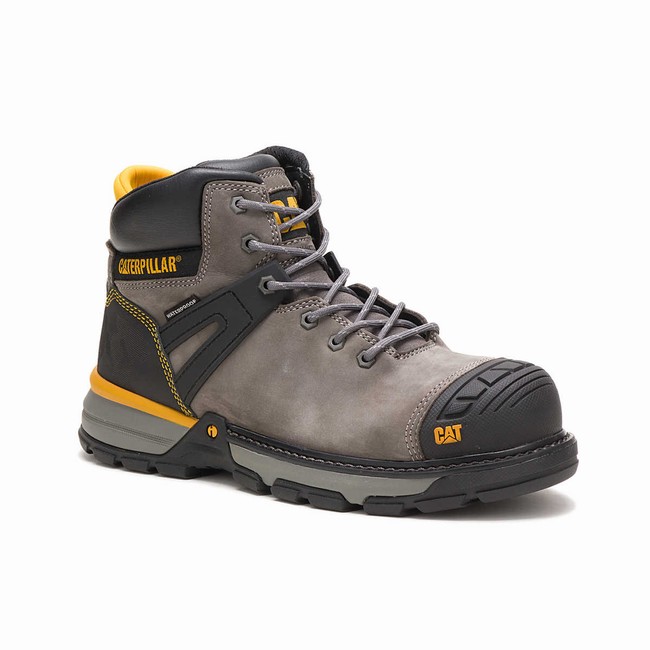 Botas Impermeáveis Caterpillar Excavator Superlite Carbon Composite Toe Masculino Cinzentas | 580JSVLMK