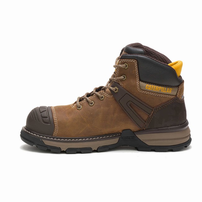 Botas Impermeáveis Caterpillar Excavator Superlite Carbon Composite Toe Masculino Marrom | 301YRJZLP