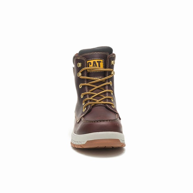 Botas Impermeáveis Caterpillar Impact Masculino Marrom | 672JRUQNT