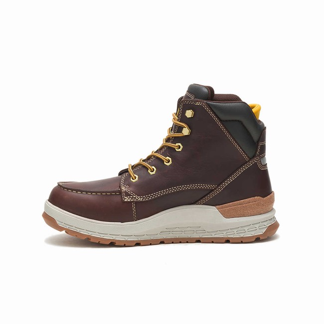 Botas Impermeáveis Caterpillar Impact Masculino Marrom | 672JRUQNT