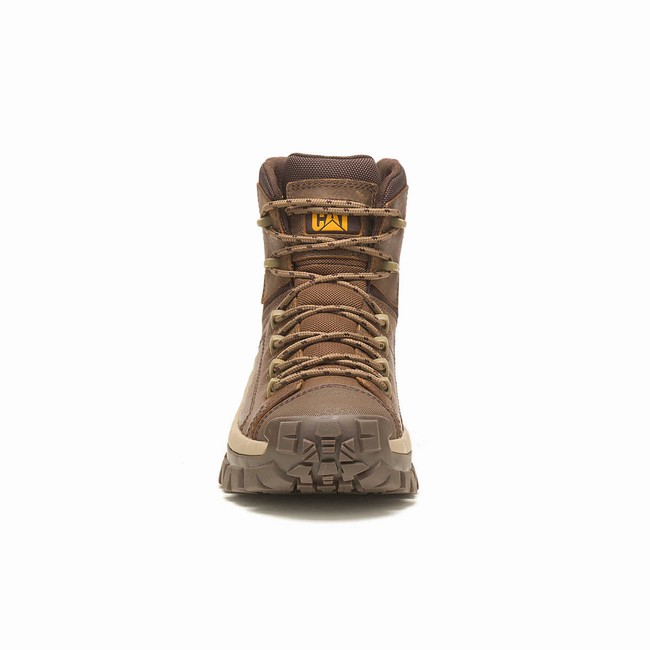 Botas Impermeáveis Caterpillar Invader Hiker Masculino Marrom | 531PWYADE