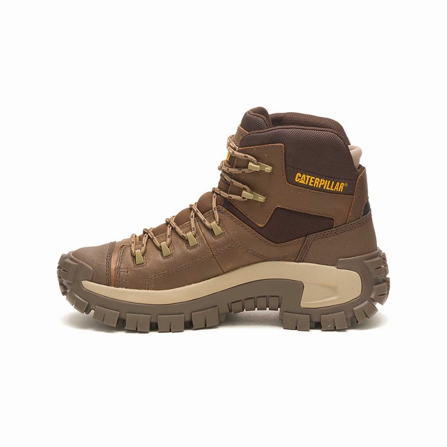 Botas Impermeáveis Caterpillar Invader Hiker Masculino Marrom | 531PWYADE