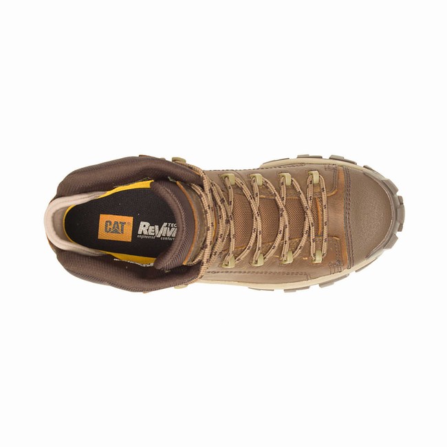 Botas Impermeáveis Caterpillar Invader Hiker Masculino Marrom | 531PWYADE