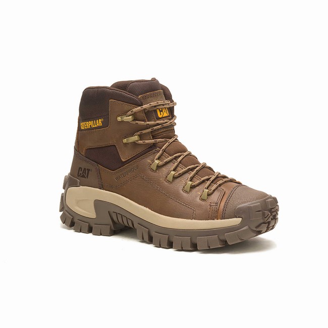 Botas Impermeáveis Caterpillar Invader Hiker Masculino Marrom | 531PWYADE