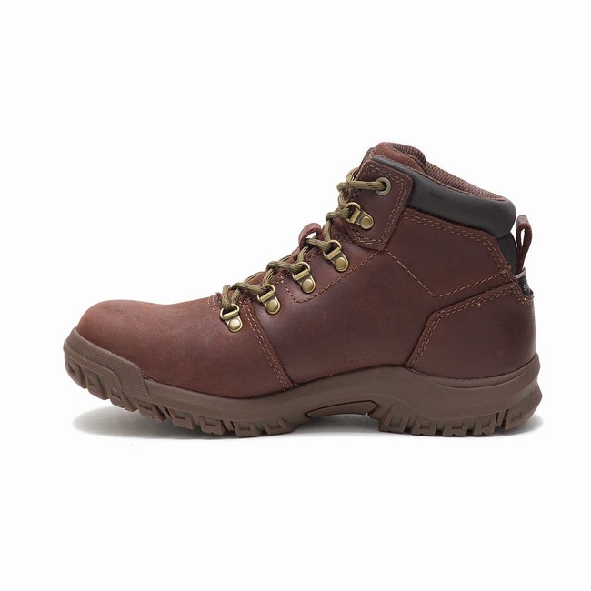 Botas Impermeáveis Caterpillar Mae Steel Toe Feminino Bordeaux | 745XMCLJQ