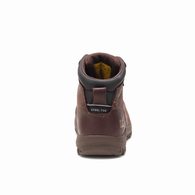 Botas Impermeáveis Caterpillar Mae Steel Toe Feminino Bordeaux | 745XMCLJQ