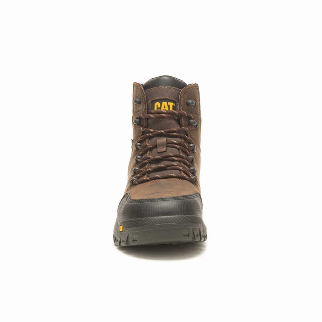 Botas Impermeáveis Caterpillar Resorption Composite Toe Masculino Marrom | 864RWGNQK