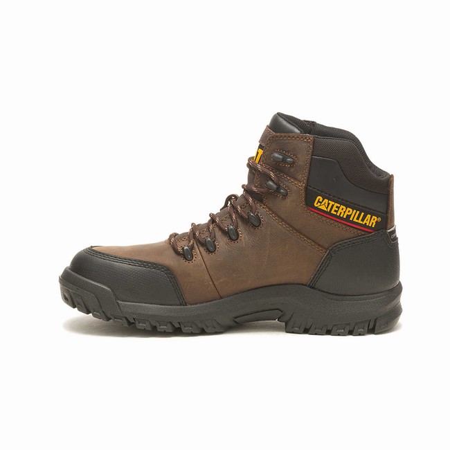 Botas Impermeáveis Caterpillar Resorption Composite Toe Masculino Marrom | 864RWGNQK