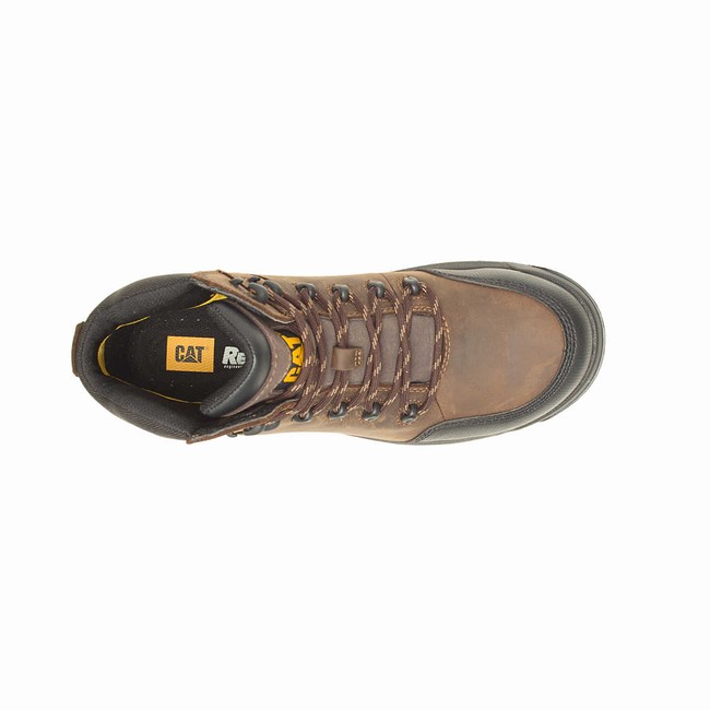 Botas Impermeáveis Caterpillar Resorption Composite Toe Masculino Marrom | 864RWGNQK