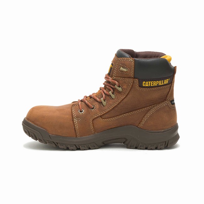 Botas Impermeáveis Caterpillar Resorption Composite Toe Feminino Marrom | 623TMOUWZ