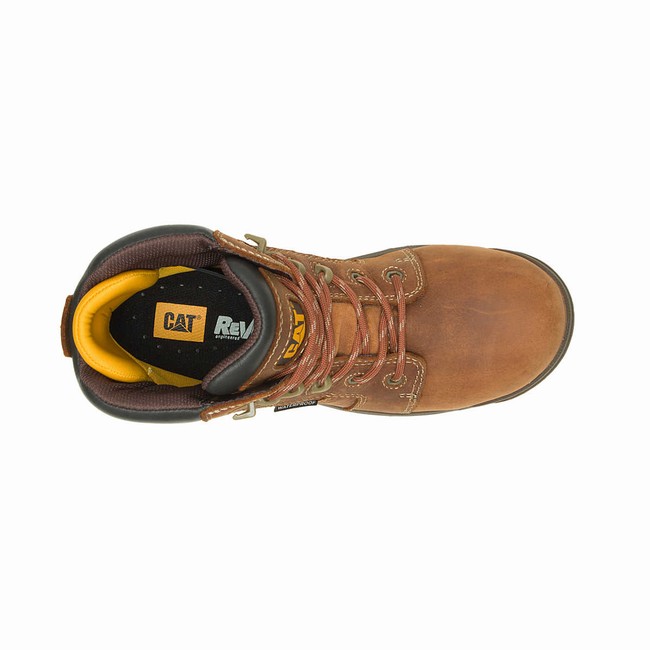 Botas Impermeáveis Caterpillar Resorption Composite Toe Feminino Marrom | 623TMOUWZ