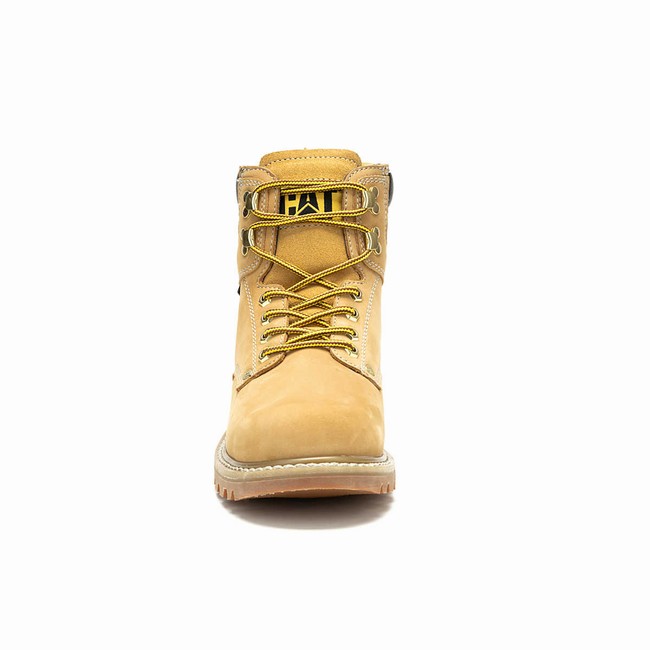 Botas Impermeáveis Caterpillar Second Shift Masculino Marrom | 405SQCLYA