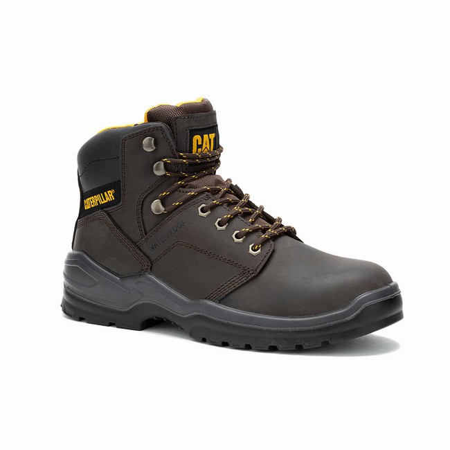 Botas Impermeáveis Caterpillar Striver Steel Toe Masculino Cinzentas | 795JWXLTG