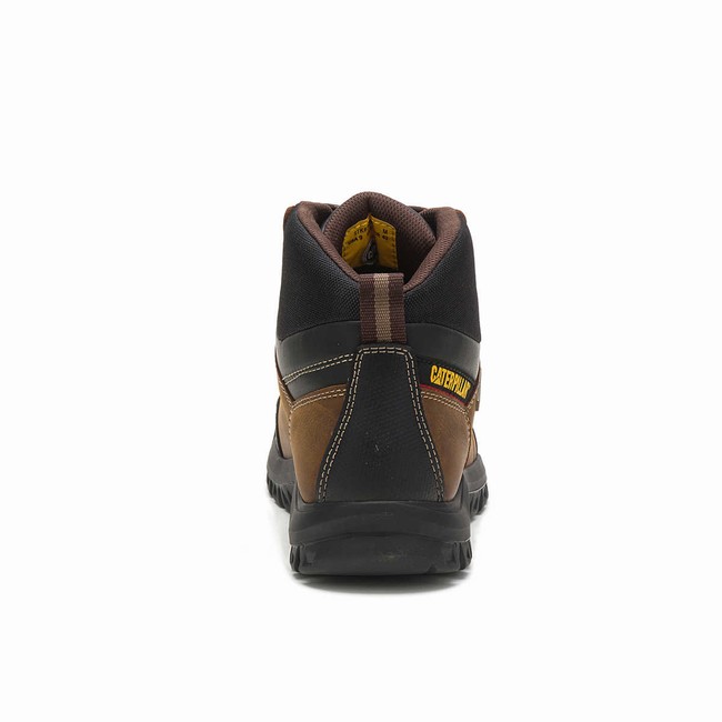 Botas Impermeáveis Caterpillar Threshold Steel Toe Masculino Marrom | 186VUDYQW