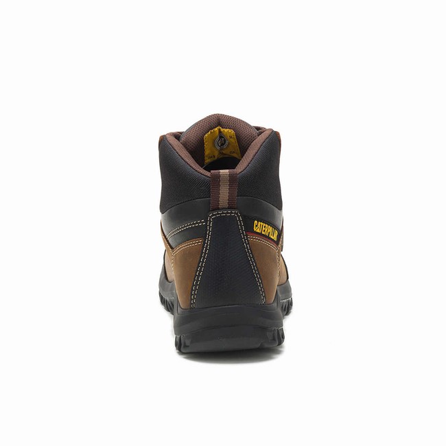 Botas Impermeáveis Caterpillar Threshold Masculino Marrom | 012IOEYCJ