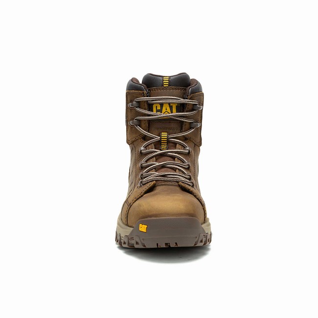 Botas Impermeáveis Caterpillar Threshold Rebound Composite Toe Masculino Marrom | 681IYZMLO