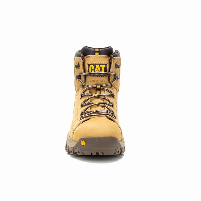 Botas Impermeáveis Caterpillar Threshold Rebound Composite Toe Masculino Marrom | 513BNEYTV