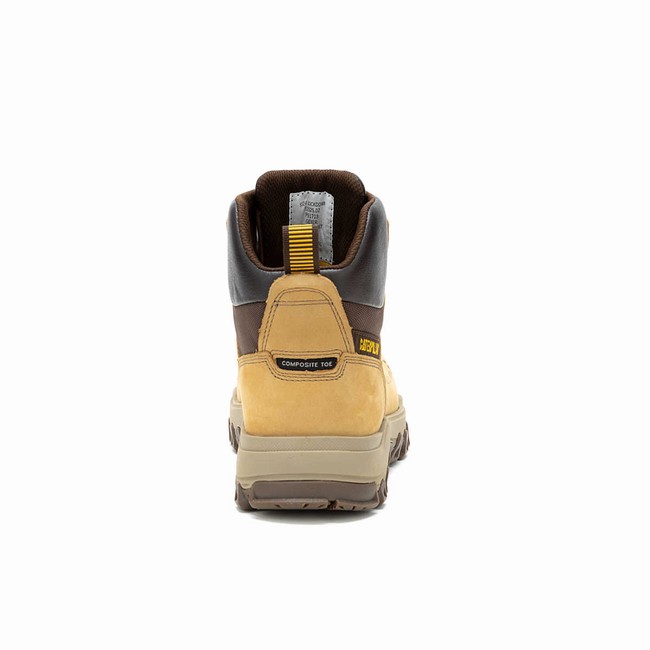 Botas Impermeáveis Caterpillar Threshold Rebound Composite Toe Masculino Marrom | 513BNEYTV