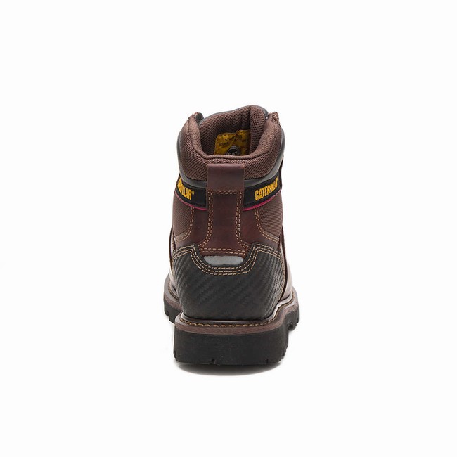 Botas de Trabalho Caterpillar Alaska 2.0 Steel Toe Masculino Bordeaux | 291MSIOYH