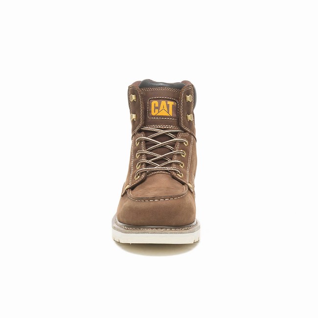 Botas de Trabalho Caterpillar Calibrate Steel Toe Masculino Marrom | 540SXTVJY