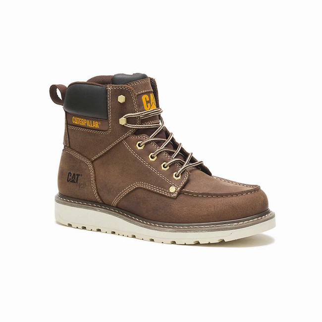 Botas de Trabalho Caterpillar Calibrate Masculino Marrom | 283FTPDUY