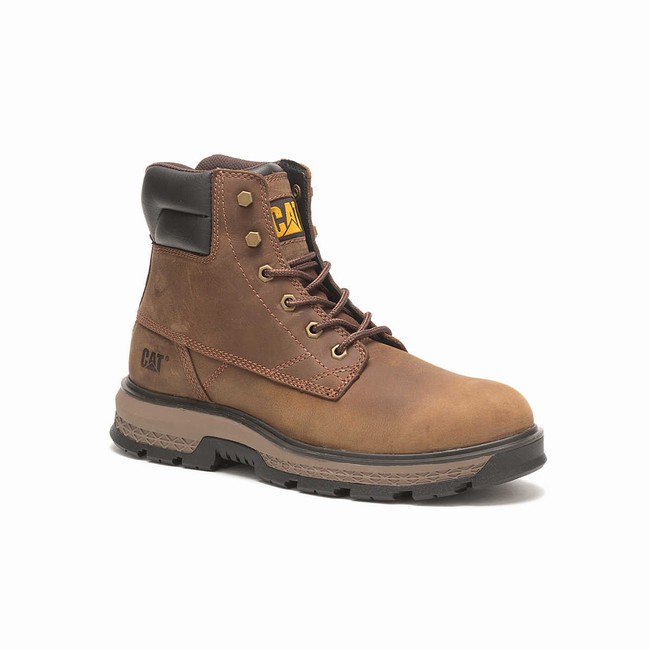 Botas de Trabalho Caterpillar Exposition 6\'\' Masculino Marrom | 759GUDTCS