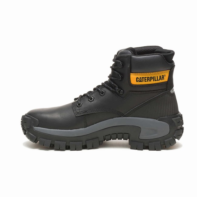 Botas de Trabalho Caterpillar Invader Hi Steel Toe Masculino Pretas | 175YMUBQW