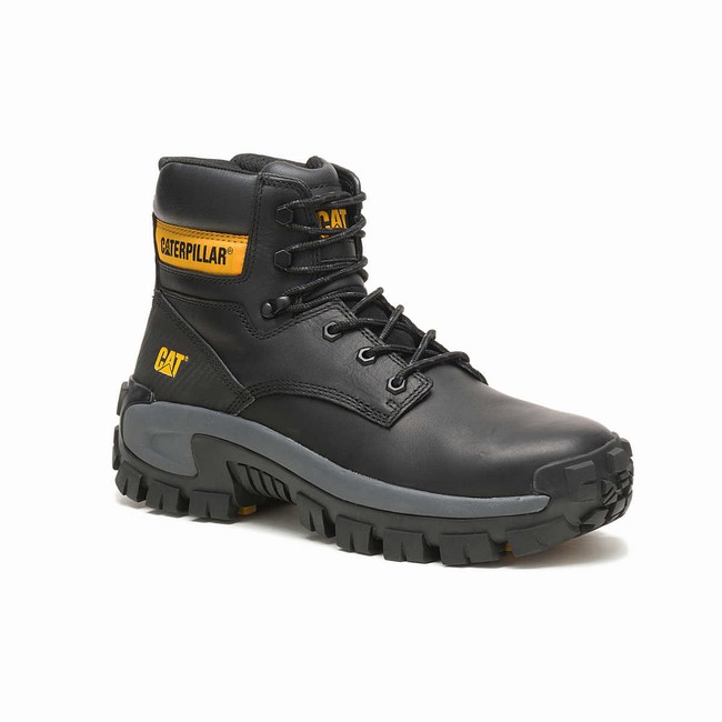 Botas de Trabalho Caterpillar Invader Hi Steel Toe Masculino Pretas | 175YMUBQW