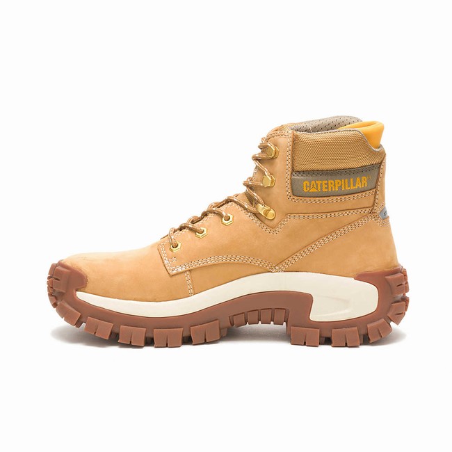 Botas de Trabalho Caterpillar Invader Hi Steel Toe Masculino Marrom | 145JVCEXL