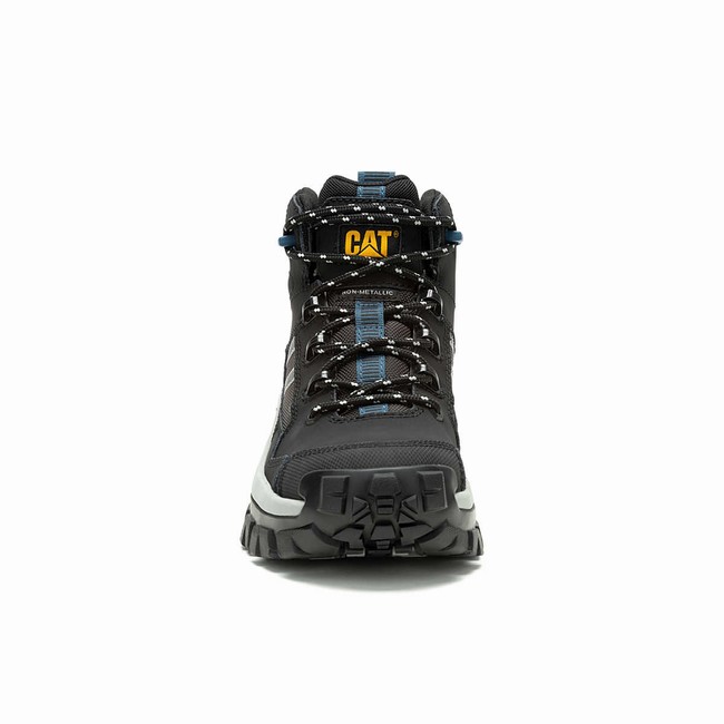 Botas de Trabalho Caterpillar Invader Mid Vent Composite Toe Masculino Pretas | 497QZJFKS