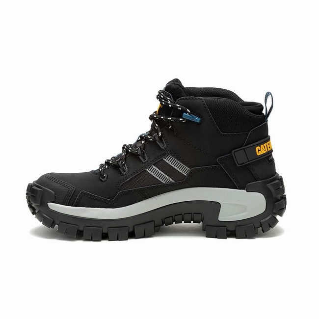 Botas de Trabalho Caterpillar Invader Mid Vent Composite Toe Masculino Pretas | 497QZJFKS