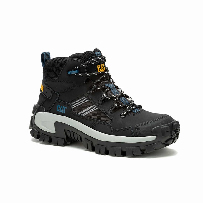 Botas de Trabalho Caterpillar Invader Mid Vent Composite Toe Masculino Pretas | 497QZJFKS